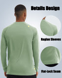 1 x RAW Customer Returns TACVASEN Men s UPF 50 UV Sun Protection Long Sleeve Outdoor Long Sleeve T-Shirt Rashguard, Light Green, 3XL - RRP €25.19