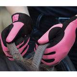 1 x RAW Customer Returns FitsT4 Kids Riding Gloves 5-14 Years Riding Cycling Gardening Gloves 3 Colors Pink. L - RRP €30.0