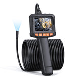 1 x RAW Customer Returns Endoscope camera with light 10M, QIMIC endoscope IP67 1080P HD pipe camera channel camera with 8 LEDs, 2.4 IPS screen inspection camera live image with 2X zoom semi-rigid cable 32.8FT, 2600mAh battery - RRP €49.99