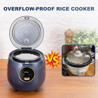 1 x RAW Customer Returns Bear 1.2L Rice Cooker 2 Cups Cooked Small Rice Cooker Steamer with Removable Non-Stick Pot One-Touch Keep Warm Function Mini Rice Cooker for Grain Veggie - RRP €34.27