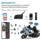 1 x RAW Customer Returns EJEAS V6PRO Motorcycle Intercom Bluetooth Headsets 1200m up to 6 riders DSP noise reduction, waterproof, communication system for motorcycles - RRP €119.99