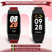 1 x RAW Customer Returns Dafean Bracelets Compatible with Xiaomi Smart Band 8 Active Xiaomi Redmi Smart Band 2, Adjustable Nylon Elastic Replacement Wristband for Xiaomi Band 8 Active and Redmi Band 2 - RRP €9.98