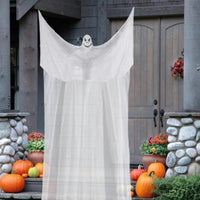 1 x Brand New Halloween Decorations Hanging Ghosts Outdoor, 3.3m Halloween Skeleton Ghost Decor, Large Halloween Decorations for Party Yard Garden Haunted House Hanging White  - RRP €20.4