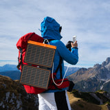 1 x RAW Customer Returns 20W solar charger, Flexsolar solar panel foldable 2-port USB-A, USB-C solar panel, portable, lightweight ETFE emergency panel, IP67 waterproof, hiking, camping, for cell phones, batteries, tablets, power bank - RRP €49.99