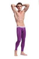 1 x RAW Customer Returns ARCITON Thermal Underwear Men s Leggings Thermal Underpants Long Men s Warm Thermal Trousers Winter XL Waist 88cm-95cm 3004cku Purple - RRP €19.15