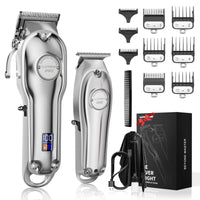 1 x RAW Customer Returns SUPRENT Professional Men s Hair Clipper, Electric Hair Cutting Cutter Machine, Cordless Beard Trimmer for Men Kit with Stainless Steel Guide Combs - RRP €85.73