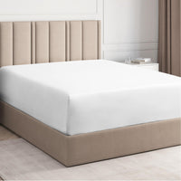 1 x RAW Customer Returns Fitted sheet 160x200cm made of 100 cotton - Bed sheet 160x200 for mattresses up to 40 cm high - Premium bed linen made of 400 thread count cotton - Single pack fitted sheet 160x200 - White - RRP €37.3