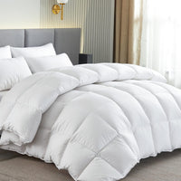 1 x RAW Customer Returns Homyrium down duvet 155x220 all year round comfort duvet 155x220 down warm duvet 50 down filling weight 900 gr, Oeko-TEX and RDS certified - RRP €105.99