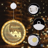 2 x Brand New Herefun Ramadan Decoration Lights, Ramadan Eid Mubarak Decoration LED Lamp, Eid Ramadan Decorative Fairy Light for Home, Office, Eid Mubarak Gifts Sesame Oil Lamp  - RRP €28.22