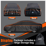 1 x RAW Customer Returns kayme hail protection tarpaulin car cover waterproof breathable. Car hail protection garage, tarpaulin for hail rain sun protection, hail protection full garage for sedan 475 to 495 cm gray - RRP €141.13