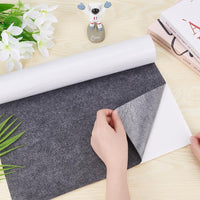 1 x RAW Customer Returns BENECREAT 200x40cm Self Adhesive Stick Felt Grey Adhesive Felt Fabric Shelf Liner For Box Liners, Cup Mats, Picture Frames, Chair Legs, 1mm Thick - RRP €18.1