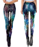 1 x RAW Customer Returns FVCENT leggings mermaid Women s Leggings Mermaid Shiny Leggings Fish Scales Scale Shiny Tights Hip Trousers Skinny Pants for Carnival Costume KDK1913, M  - RRP €18.17