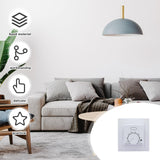 1 x RAW Customer Returns Room thermostat underfloor heating, 230V 16A electric room temperature controller analogue with sensor manual mechanical thermostat underfloor heating room thermostat for all types of heating flush-mounted - RRP €17.14