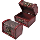 1 x RAW Customer Returns Fahibin Set of 2 vintage treasure chests, small vintage treasure chests, small vintage wooden jewelry boxes, for Valentine s Day, Christmas, birthday parties - RRP €10.07