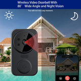 1 x RAW Customer Returns CISSIYOG Doorbell Camera Wireless Intelligent Visual Doorbell, Video Doorbell with Cloud Storage, WiFi Video Doorbell with Camera, Wireless Video Doorbell Camera Black  - RRP €24.6