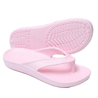 1 x RAW Customer Returns JOMIX women s toe separators summer lightweight sandals flat mules for the beach flip flops children s bathing shoes women s flower slippers 15 pink, 39EU, SD5174  - RRP €18.79