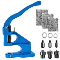 1 x RAW Customer Returns BOOMSTART eyelet press hand press eyelet machine eyelet pliers eyelet punch eyelet rivet pliers machine rivet pliers set with rivet press snap fastener press with 3 stamp sets 0 2 4 and 1500 eyelets 6 10 12 mm  - RRP €47.56