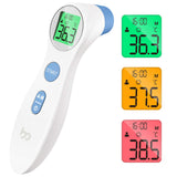 1 x RAW Customer Returns Fever thermometer for babies, children and adults, contactless forehead thermometer infrared digital thermometer with instant accurate reading, fever alarm, white - RRP €20.64