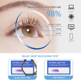 1 x RAW Customer Returns JM 3 Pack Square Reading Glasses for Women, Fashion Oversized Presbyopic Glasses with Blue Light Blocking Computer Readers 3.5 - RRP €22.12