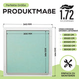 1 x RAW Customer Returns Inspection flap 30x30cm with seal - Invisible inspection door 300x300mm Paint-ready door Drywall plasterboard 12.5mm Maintenance flap aluminum frame Maintenance opening - RRP €43.95