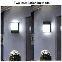 1 x RAW Customer Returns Lightsjoy 18W Outdoor Light LED Wall Light Outdoor IP65 Outdoor Lamp Cold White Wall Outdoor Wall Light Modern Wall Lamp Waterproof Outdoor Lighting Aluminum for Outdoor Area Outdoor Wall Light Hallway Staircase - RRP €32.99