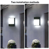 1 x RAW Customer Returns Lightsjoy 18W outdoor light LED wall light outdoor IP65 outdoor lamp cold white wall outdoor wall light modern wall lamp waterproof outdoor lighting aluminum for outdoor area outdoor wall light hallway stairwell - RRP €34.85