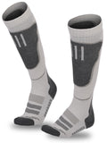 1 x Brand New HEOMAITO 2 Pairs Warm Ski Socks, Soft Thermal Thick Winter Socks for Men and Women, Size 37-44, White Grey, 37-44 - RRP €24.0