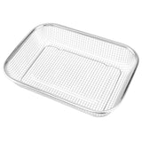 4 x Brand New ZOENHOU 2 Pieces Rectangle Thickened Drain Basket Strainer Drainage Basket Fruit and Vegetable Basket Multi-Purpose Drain Basket for Kitchen Sink Water Filter Rack, 2 Size 37.5 x 27.5 x 6.5 cm, 29.5 x 21.8 x 6.5 cm  - RRP €81.6