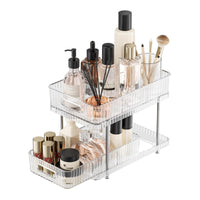 1 x RAW Customer Returns Verbopan Cosmetic Organizer, Make up Organizer, 2 Tier Sliding Drawer with Transparent, Storage Drawers Acrylic Bathroom Organizer for Dressing Table, Bathrooms and Bedrooms - RRP €10.08