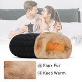 1 x RAW Customer Returns Women s Men s Winter Memory Foam Slippers Unisex Warm Plush and Non-Slip Indoor Comfortable Slippers Black-K, 42 43 EU  - RRP €22.88