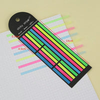 1 x Brand New 1600Pieces Sticky Notes Tabs Adhesive Strips Sticky Markers Pastel Highlighter Stripes Thin Office Marker Strips for Notepad Colored Clear Highlighter School Planner Memo - RRP €16.8