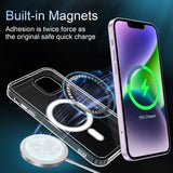 2 x Brand New SOGUDE Magnetic Case for iPhone 14 Compatible with MagSafe Wireless Charging, Shockproof Cell Phone Case, with Magnet Scratch-Resistant PC Back Silicone Protective Case for iPhone 14 Cell Phone Case, Transparent - RRP €43.2