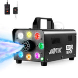 1 x RAW Customer Returns Fog machine, AGPtEK fog machine with wireless remote control AND LED light, 500 WATT stable portable, suitable for Halloween, Christmas, wedding parties stage performances etc. - RRP €54.99