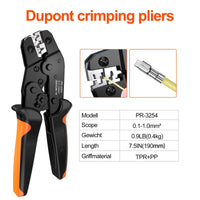 1 x RAW Customer Returns Dupont crimping pliers, Preciva Dupont connector crimping pliers AWG 26-18 for uninsulated, open connectors crimping pliers for JST-XH JST connectors - RRP €21.99