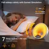 1 x RAW Customer Returns EDUP IN Light Alarm Clock Wake Up Light Smart Alarm Clock Simulates Sunrise Bluetooth Speaker APP Control 4 Alarm Clocks Snooze 16 Million Night Light 7 Natural Tones Dimmable USB Connection Radio Adapter White - RRP €74.99