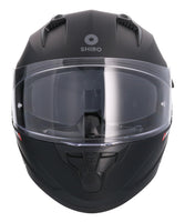 1 x RAW Customer Returns Shiro HEMETS SH-667 Trueno Matte Black Full Face Helmet with Solar Goggles M  - RRP €89.0