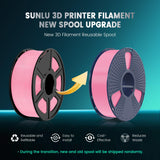 1 x RAW Customer Returns SUNLU PLA Plus 3D printer filament, PLA filament 1.75mm, robust 3D filament, compatible with 3D printers, dimensional accuracy - 0.02mm, 1kg spool 2.2 pounds , total 3kg, PLA black gold silver  - RRP €45.99