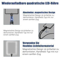 1 x RAW Customer Returns 5X Rechargeable Magnifying Glass, Reading Magnifying Glass with Light for Seniors Large with 50 LED Light, Hands-Free Magnifying Glass with Flexible Gooseneck, 24x17cm , Perfect for Reading, Repairing, Sewing - RRP €21.97