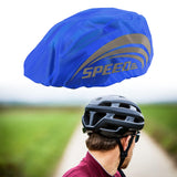 2 x Brand New Waterproof Bike Helmet Cover, Reflective Bicycle Helmet Cover, Rain Cover for Bicycle Helmet, Reflective Bicycle Helmet Cover with Adjustable Buckle, 1 Pcs Blue  - RRP €60.0