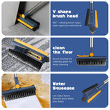 14 x Brand New TCJJ Scrubber With Handle, 3-in-1 Floor Brush Water Squeegee, Removable Scrubber With Handle Hard Bristles, Can Be Used To Clean Floors, Bathrooms, Bathtubs And Kitchens, Windows - RRP €225.68