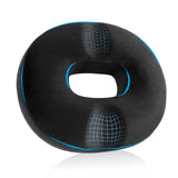 1 x RAW Customer Returns HOMCA Seat Cushion Hemorrhoids Orthopedic Donut Cushion Made of Memory Foam, Ergonomic Coccyx Cushion for Wheelchairs, Cars and Office Chairs, Increases Seating Comfort, 45x40x9cm, Black - RRP €35.99