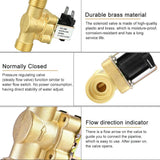 1 x RAW Customer Returns KLYNGTSK 1 2 Solenoid Valve AC 220V 240V Electronic Solenoid Valve Brass Water Valve Normally Closed Solenoid Valve Magnetic Water Valve Direct Operated Valve for Water Control - RRP €15.11