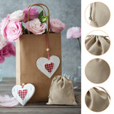 2 x RAW Customer Returns IIRC 40 pieces cotton bags 10 x 14 cm jute bags fabric bags with drawstring linen bags for filling gift bags for cosmetics jewelry gifts weddings and parties - RRP €40.32