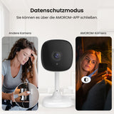 1 x RAW Customer Returns AMOROM WiFi Indoor Security Camera, 1080p Camera Surveillance with Night Vision, 2-Way Audio, Motion Detection, Voice Control, Works with Alexa, 2.4G WiFi, 2 Pack - RRP €39.99