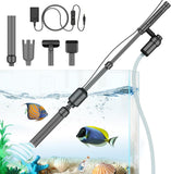 1 x RAW Customer Returns AKKEE Electric Aquarium Vacuum Cleaner, 6 in 1 Aquarium Cleaning Set, 18W Gravel Cleaner Water Changer Sand Washer for Quick - RRP €49.57