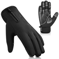 1 x Brand New ARFNKIM Winter Gloves, Five Layers Thick Waterproof Windproof Touch Screen Warm Cycling Gloves Ski Gloves Running Gloves for Men Women M  - RRP €31.2