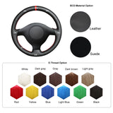 1 x RAW Customer Returns MEWANT Steering Wheel Cover for Golf 4 for Passat B5 for Polo MK6 for Seat Leon 1M for Fabia 1 6Y Hand Sewing Black Artificial Leather Microfiber Leather Car Steering Wheel Cover - RRP €35.99