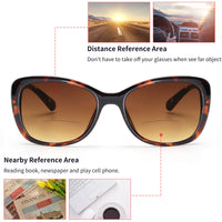 1 x RAW Customer Returns JM Reading Sunglasses for Women, Vintage Reading Glasses UV Protection Outdoor Tortoise 3.0 - RRP €18.78