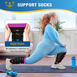 1 x RAW Customer Returns NEWIROVE 4 pairs of compression stockings for women, thick calves, thrombosis stockings for women, flight XXl, Minasamed compression stockings for men and women, plus size support stockings for fitness, travel, work - RRP €21.02