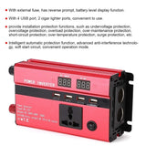 1 x RAW Customer Returns KSTE 3000W 12V to 220V Car Power Inverter Converter with LCD Display USB Port Cigarette Lighter Ports - RRP €53.39